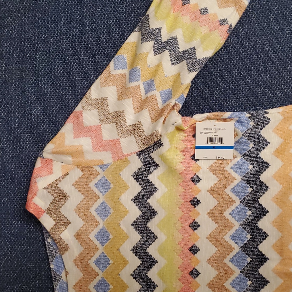 NWT RAFAELLA:  Multicolored Top, Size XL - Picture 4 of 5